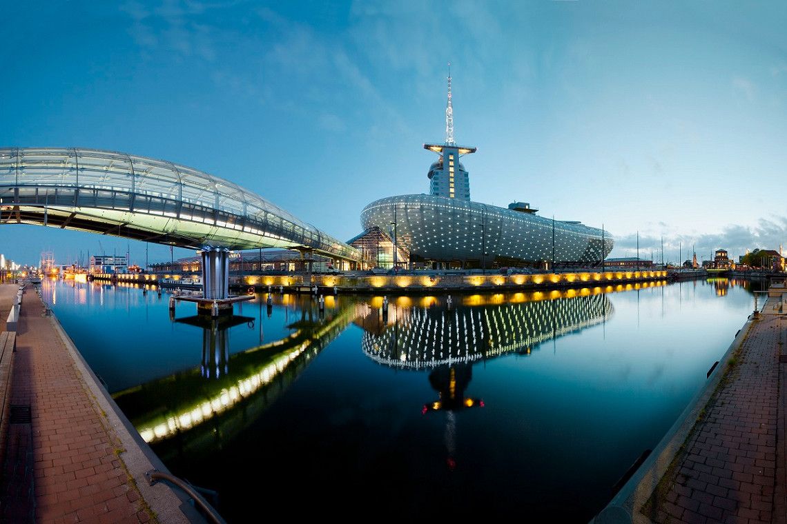 Architektur aussen Klimahaus Bremerhaven