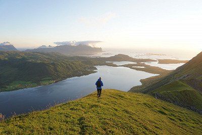 Wanderer im Norden von Norwegen