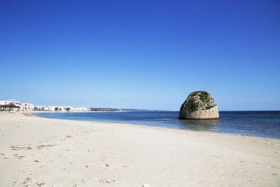 Sandstrand von Torre Pali im Südwesten von Apulien