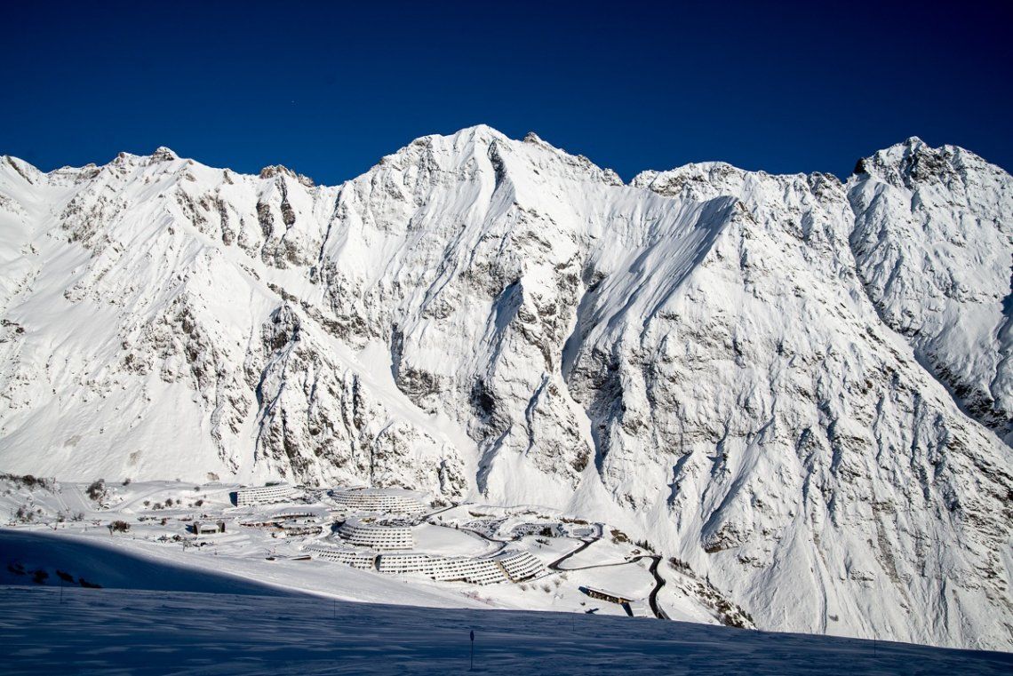 Blick auf das Skigebiet Piau-Engaly in Frankreich