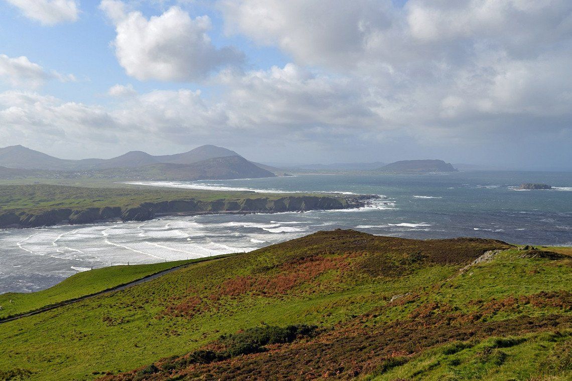 Blick vom Malin Head auf die Westküste von Irland