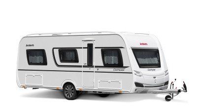 Wohnwagen Camper Modell 2022 Seitenansicht von außen