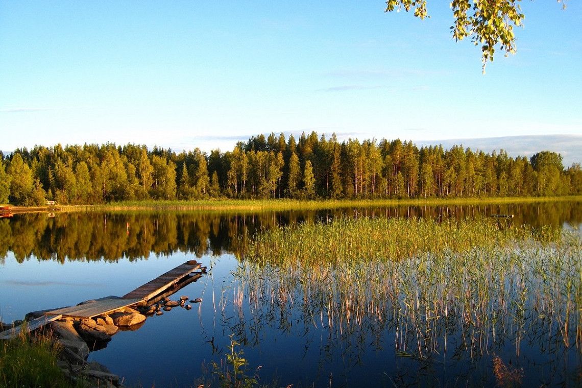 Lake in Västerbotten, Sweden 
