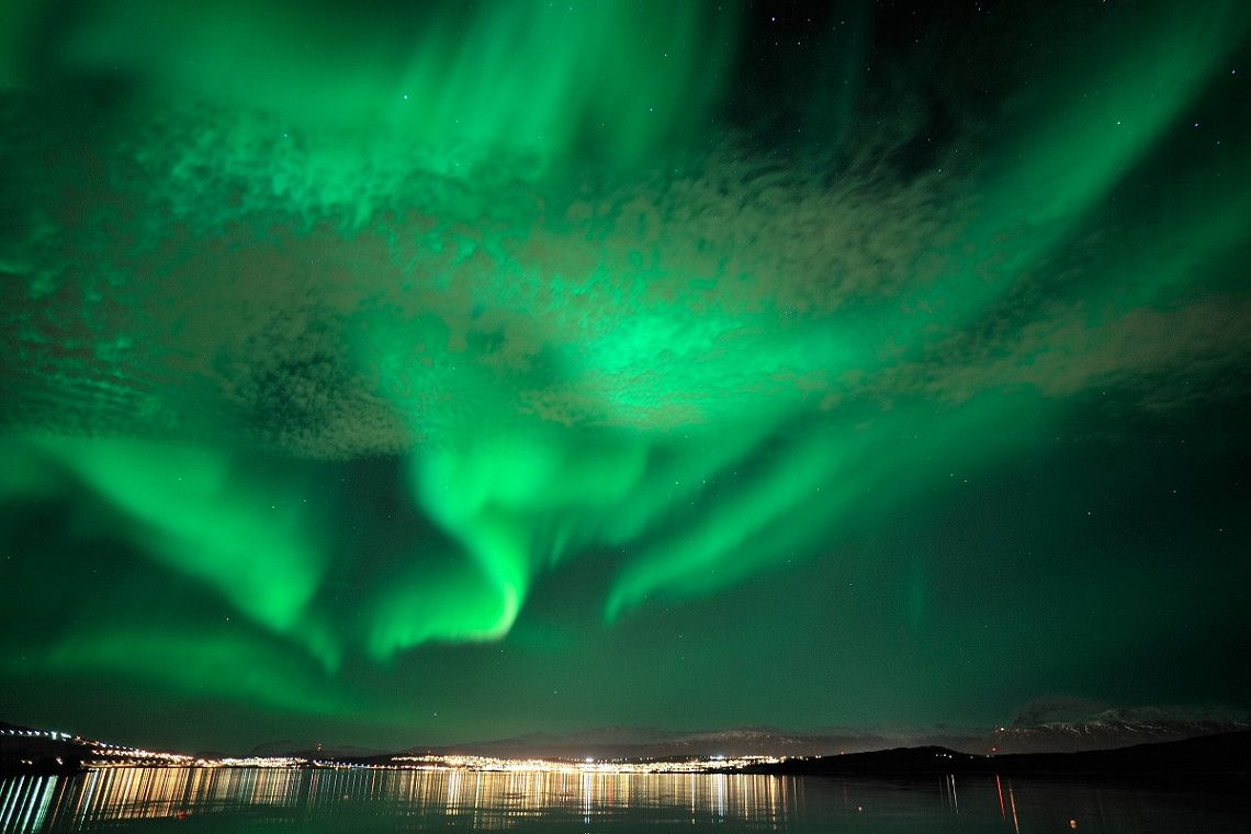 Aurora Borealis über Tromsö