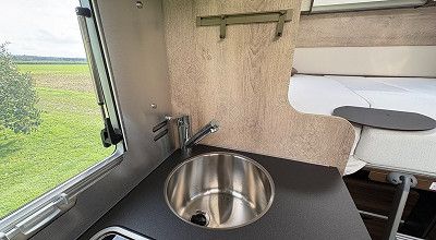 Edelstahlspuelbecken im Laika Wohnmobil Ecovip H 2109