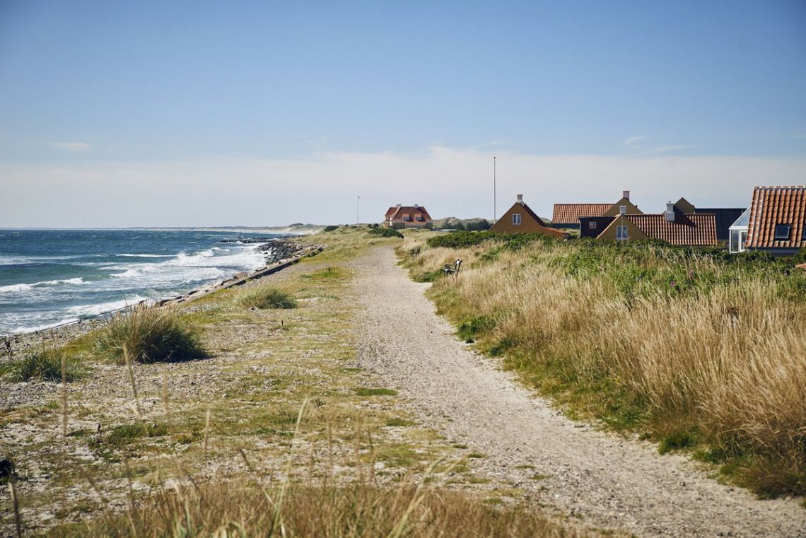 Dänemark Skagen Häuser und Meer