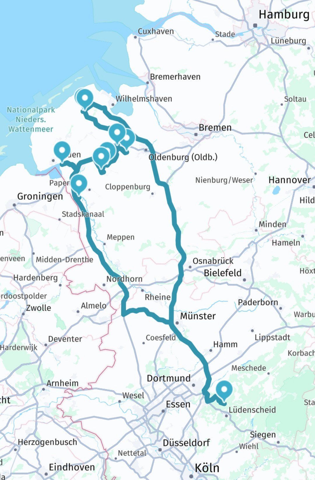 Short trip from the Sauerland to the North Sea region