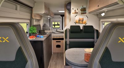 Innenraum im Campervan Sunlight Cliff 600 XX