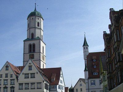 Architektur rund um den Marktplatz von Biberach