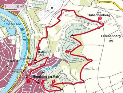 Karte der Rundwanderung auf den Kallmuth