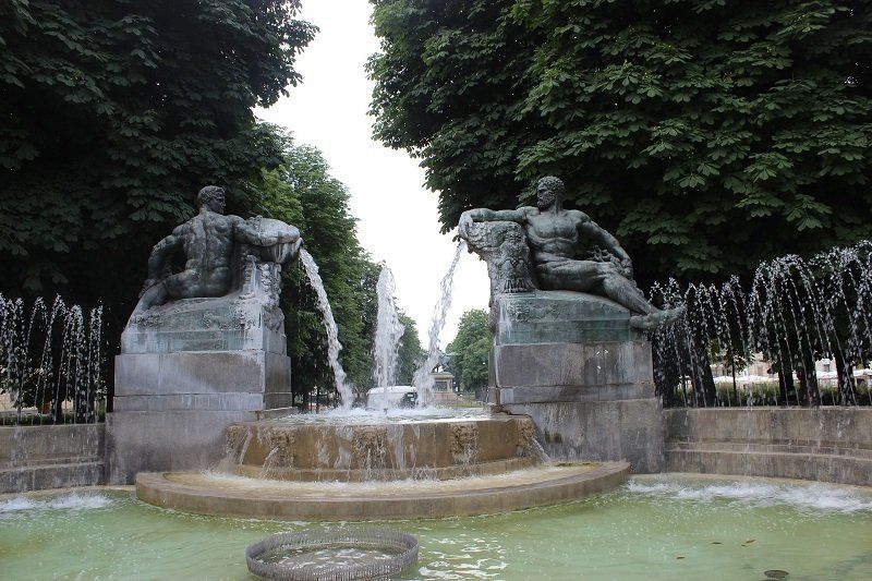 Fontana Angelica in Turin, Italien