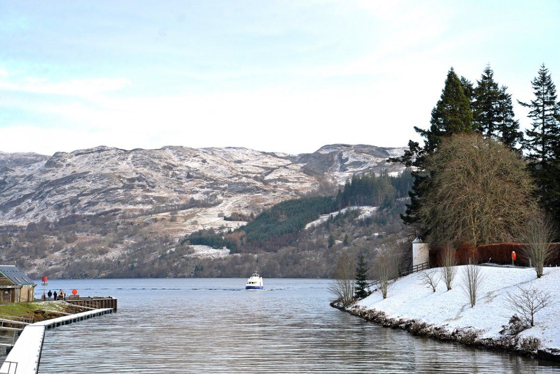 Hafeneinfahrt am Loch Ness in Fort Augustus