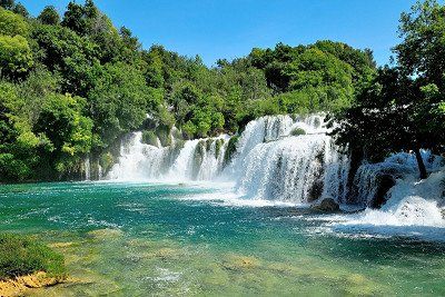 Wasserfall im Nationalpark Krka, Kroatien