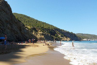 Bay of Aguas Blancas in Ibiza