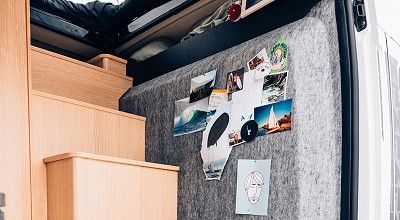 Treppe ins Schlafdach im Sunlight Campervan Cliff 540V Vanlife 