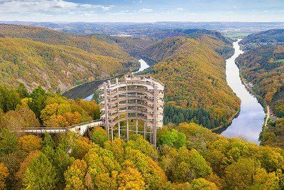 Aussichtsturm am Baumwipfelpfad Saarschleife