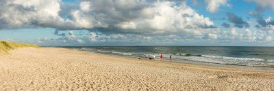 Spaziergang am Hvidbjerg Strand in Dänemark