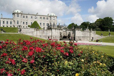 Rosen im italienischen Garten von Powerscourt House, Irland