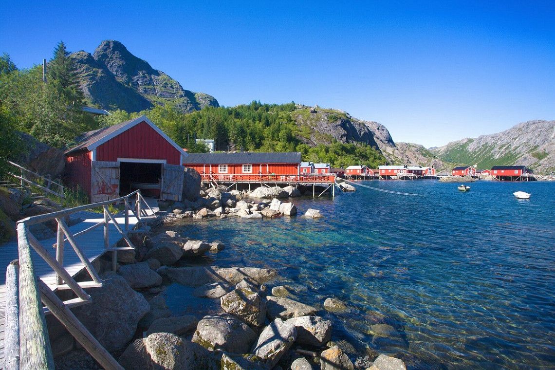 Fischerhütten in Nusfjord