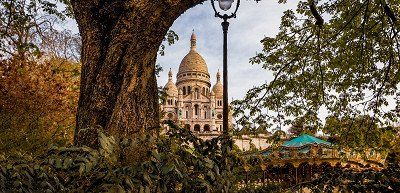 Herbst bei Montmartre und Sacre Coeur