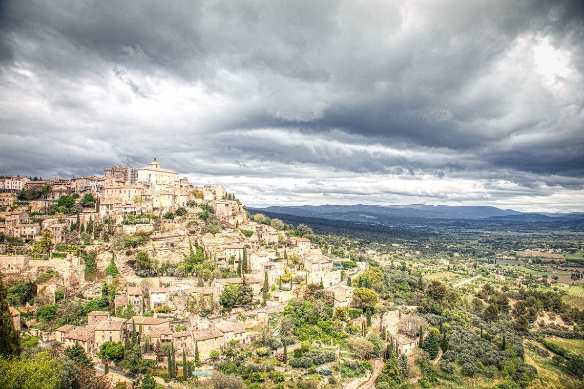 Bergdorp Gordes in Vaucluse, Provence