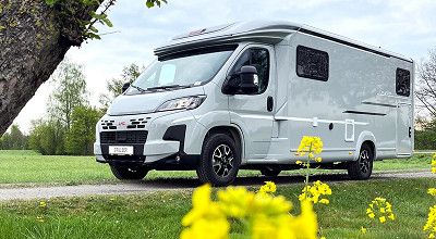 LMC Wohnmobil Cruiser von aussen vorne gesehen