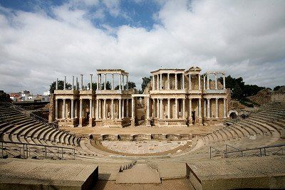 Ruinen des Römischen Theaters in Merida 