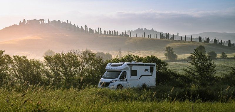A camping holiday on a farm in Italy