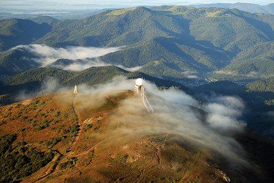 Luftbild vom Gipfel des Grand Ballon in den Vogesen