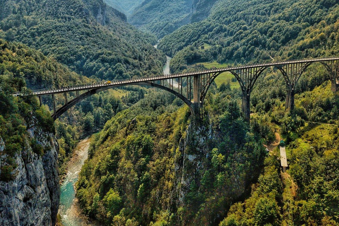 Đurđevića Tara Bridge over the Tara Canyon