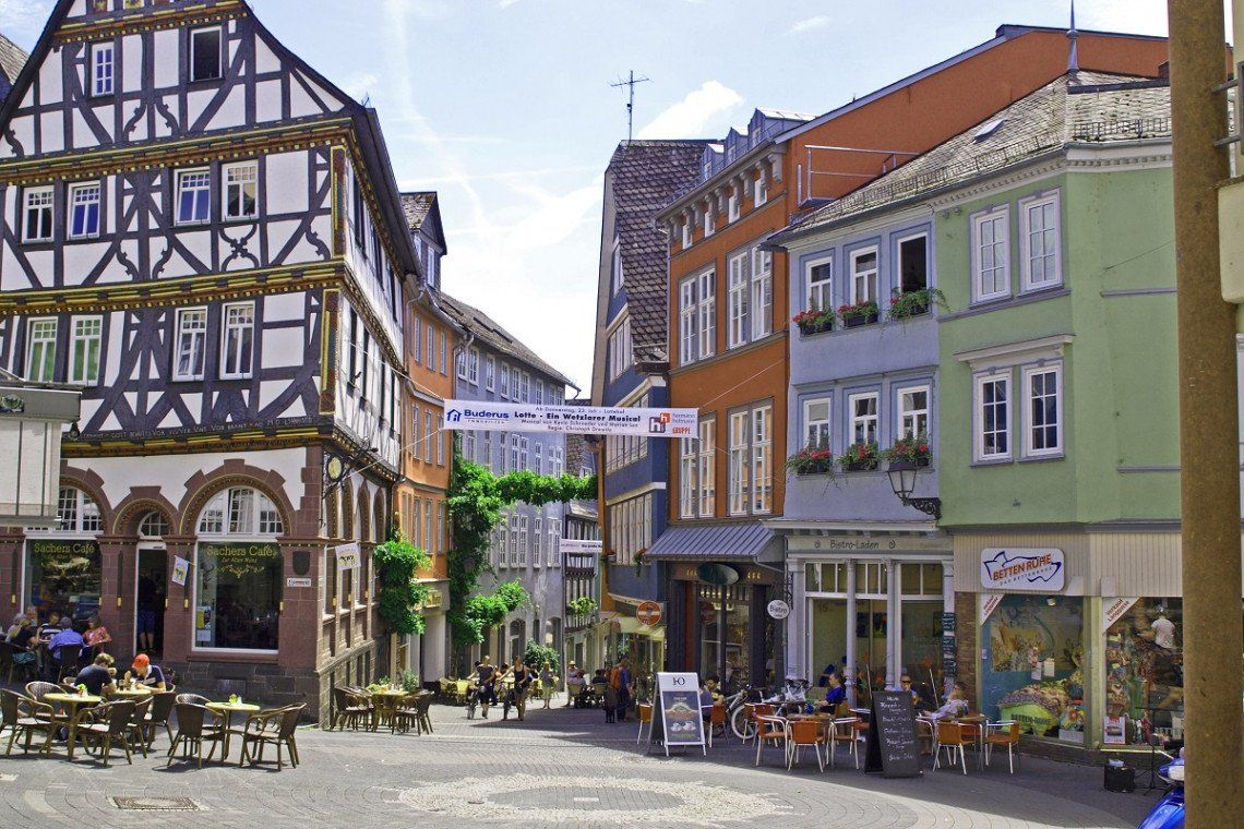 Eisenmarkt in der Altstadt von Wetzlar