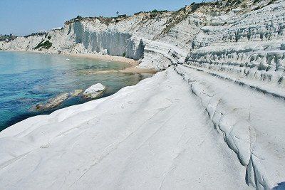 Strand Scala dei Turchi, Sizilien