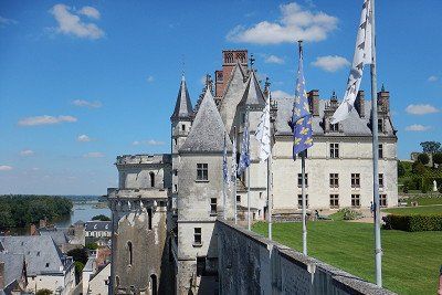 The castle Amboise in the Loire Valley, France 