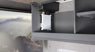 Wlan-Router von Camper Net im Dethleffs Wohnmobil Globebus Performance 4x4