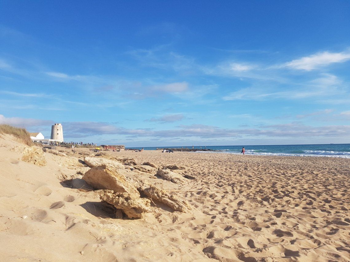sandy beach at the Costa de la Luz