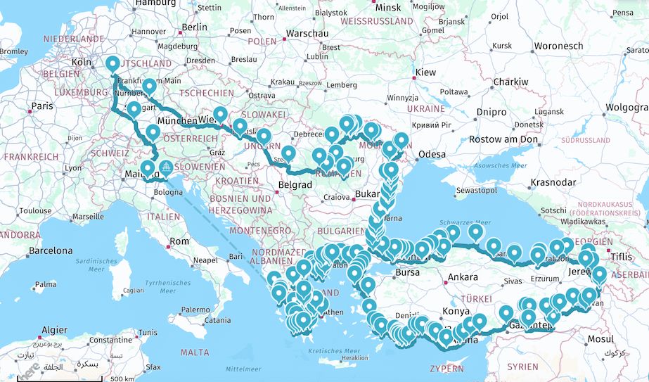 Gegen den Uhrzeiger zur Türkei und am Schwarzen Meer zurück - über Bulgarien und Rumänien