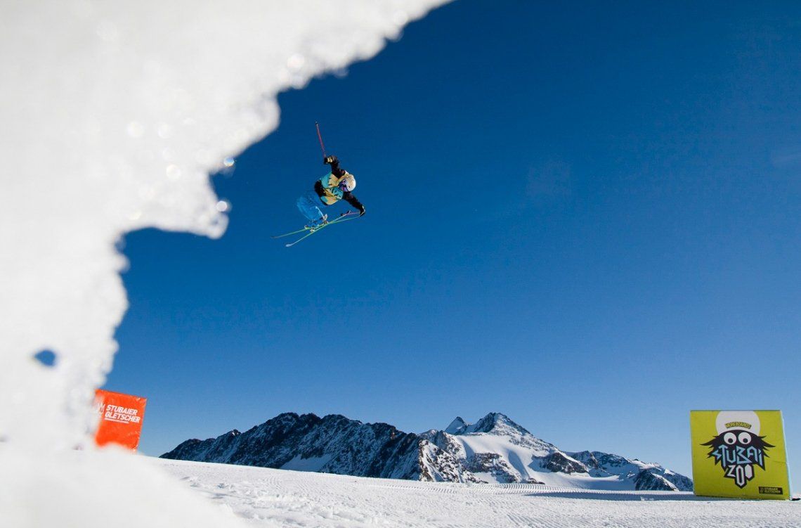 Skifahren Freestyle am Stubaier Gletscher