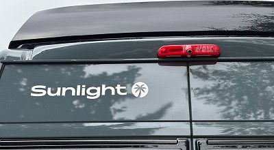 Rueckfahrkamera am Heck des Sunlight Campervans Cliff 540 V Vanlife