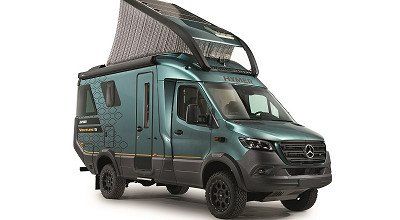 Hymer Wohnmobil Venture S von vorne aussen