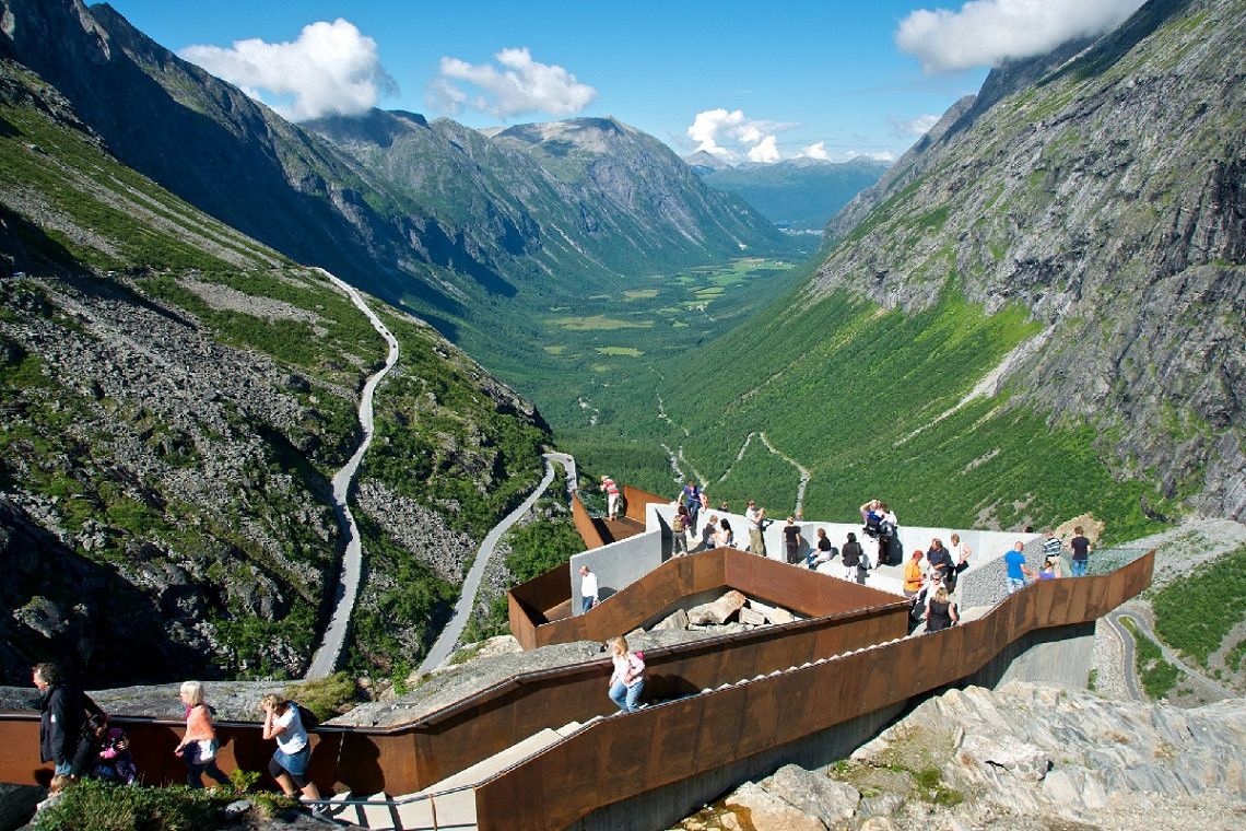 Viewing platform at Trollstigen, Norway