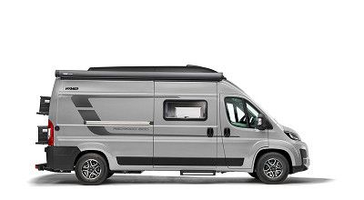 Aussenansicht Hymer Campervan Redwood in Campovolo Grau