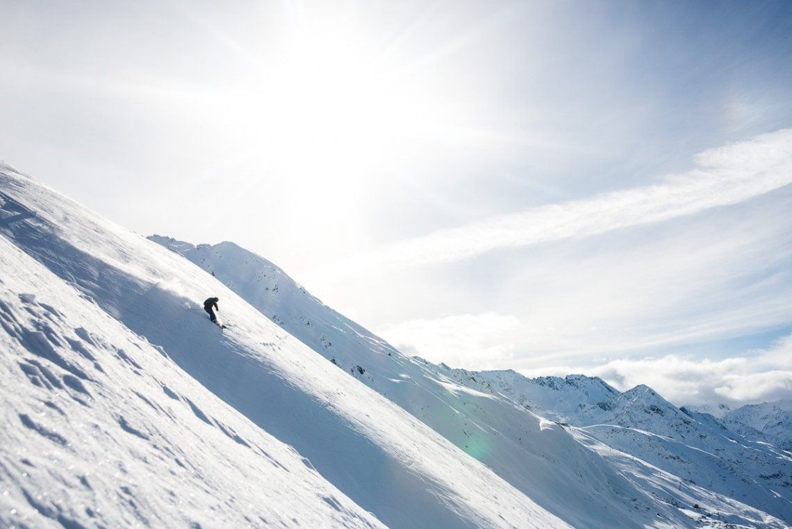 Freeriden im Skigebiet Obergurgl, Tirol