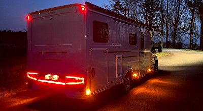 Neu gestaltete Heckbeleuchtung beim LMC Wohnmobil Cruiser