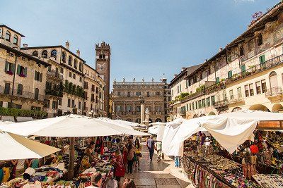 piazza delle Erbe en Verona