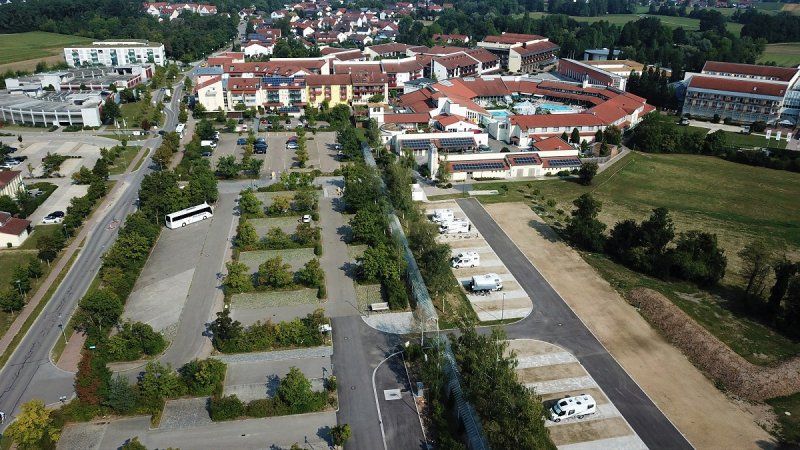 Stellplatz an der Limes-Therme