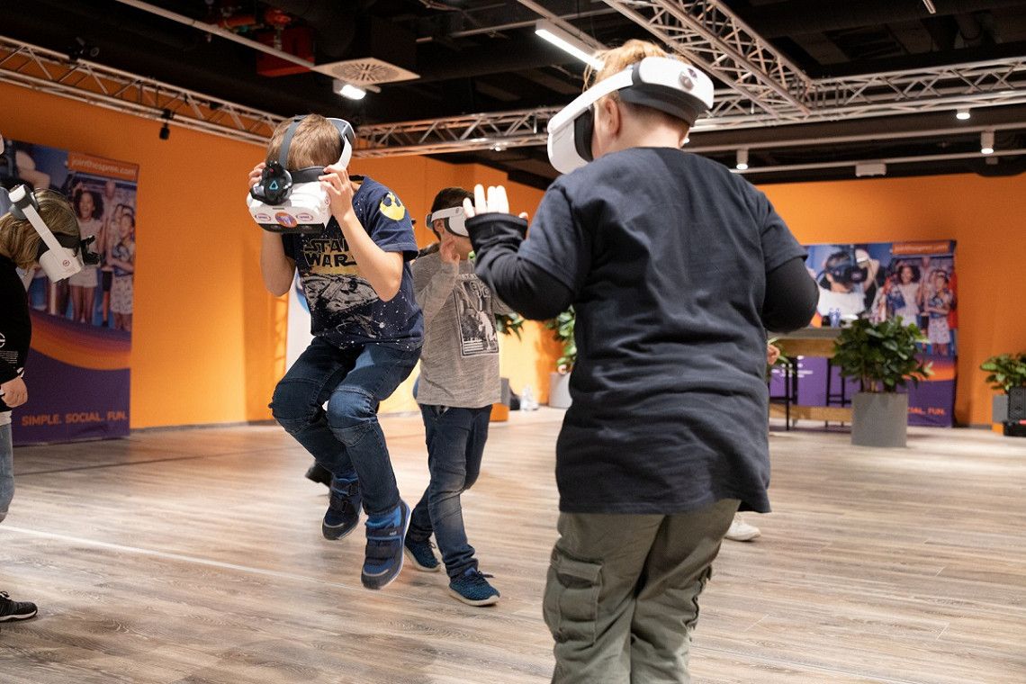 Virtual Reality Spiel in der Spree Arena im Odysseum