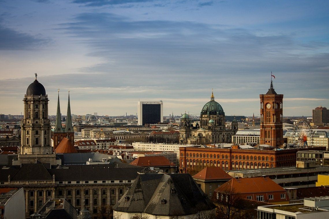 Blick auf die Dächer von Berlin