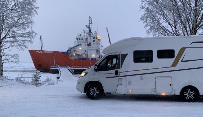 WoMo, Nordlicht und -30°