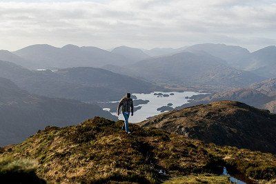 Panoramablick über den Killarney Nationalpark vom Torc Mountain