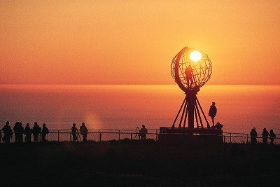 Mitternachtssonne am Nordkap